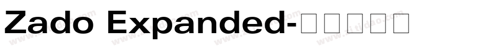 Zado Expanded字体转换